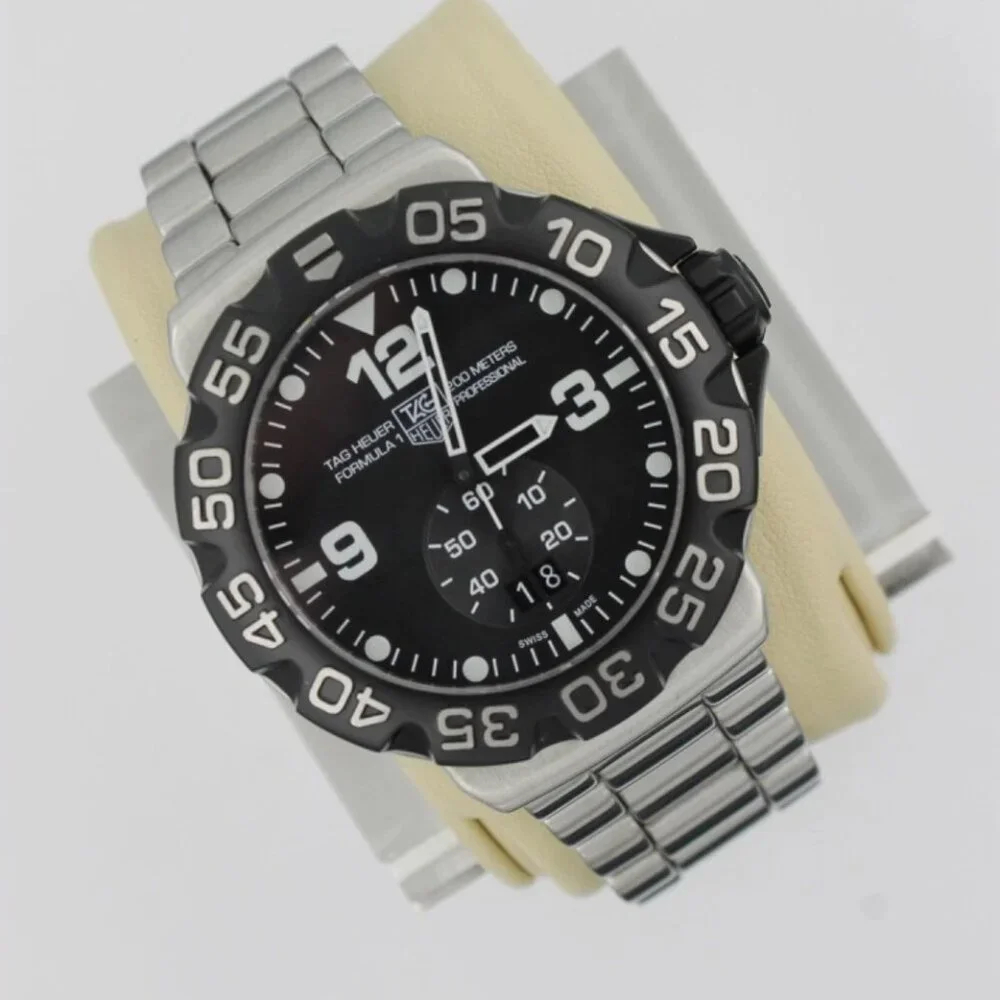 Tag Heuer WAH1010.BA0854 Mens Formula 1 Series Quartz Watch 44mm Black Silver 8